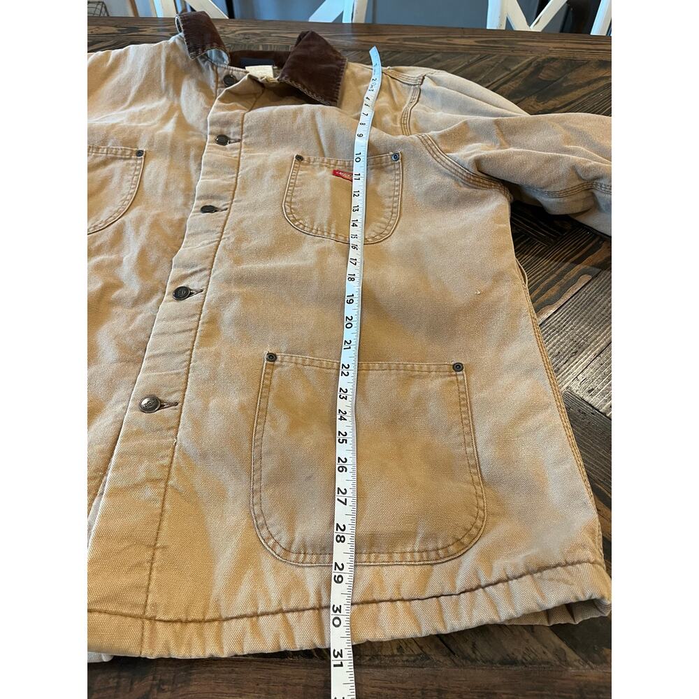 Vtg Dickies Barn Chore Jacket Blanket Lined Men XL Canvas Duck Tan Streetwear - Picture 5 of 15